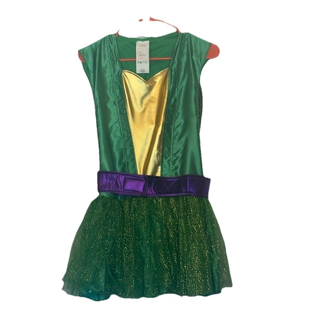 Teenage Mutant Ninja Turtles Girls Donatello Dress Child Costume Size Large